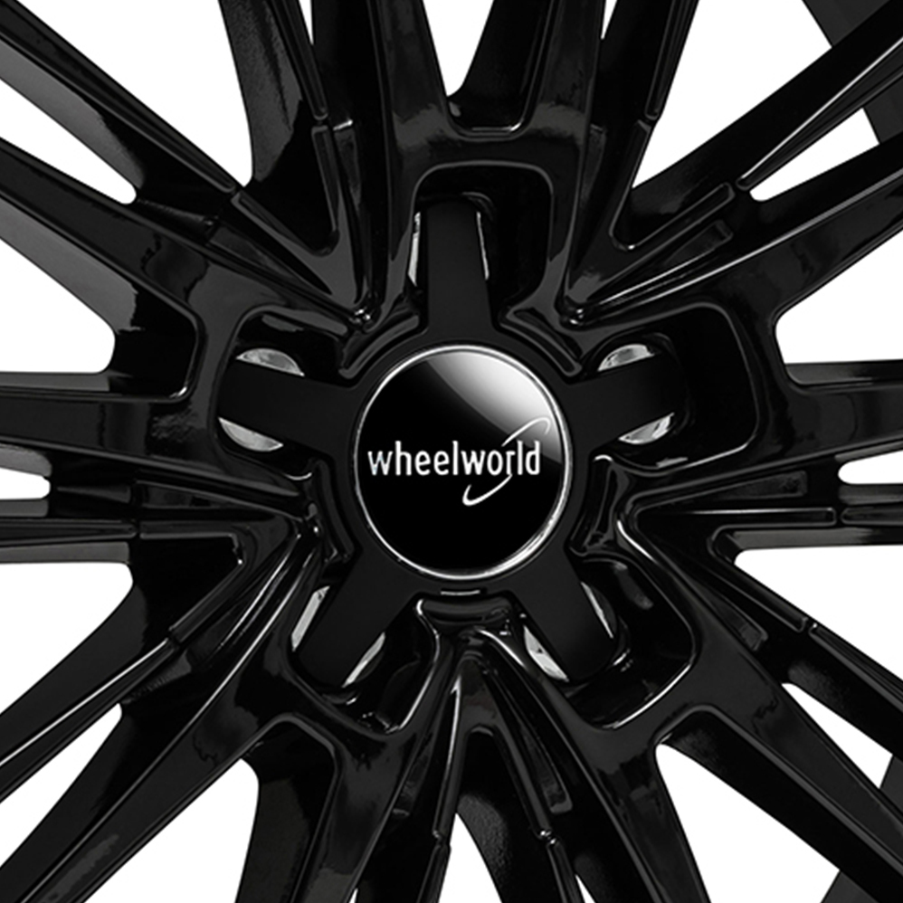 20 Inch 2DRV WH18 Big Cap Gloss Black Alloy Wheels