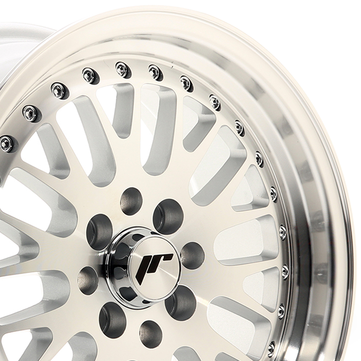 15 Inch Japan Racing JR10 (7x15) Silver Machined Face Alloy Wheels