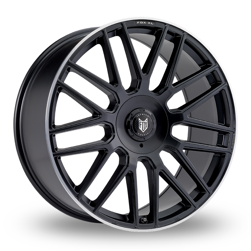 8.5x20 (Front) & 9.5x20 (Rear) Fox Racing VR3 Grey Polished Lip Alloy Wheels