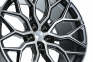 22 Inch Vossen HF-2 Concave Brushed Gloss Black Alloy Wheels