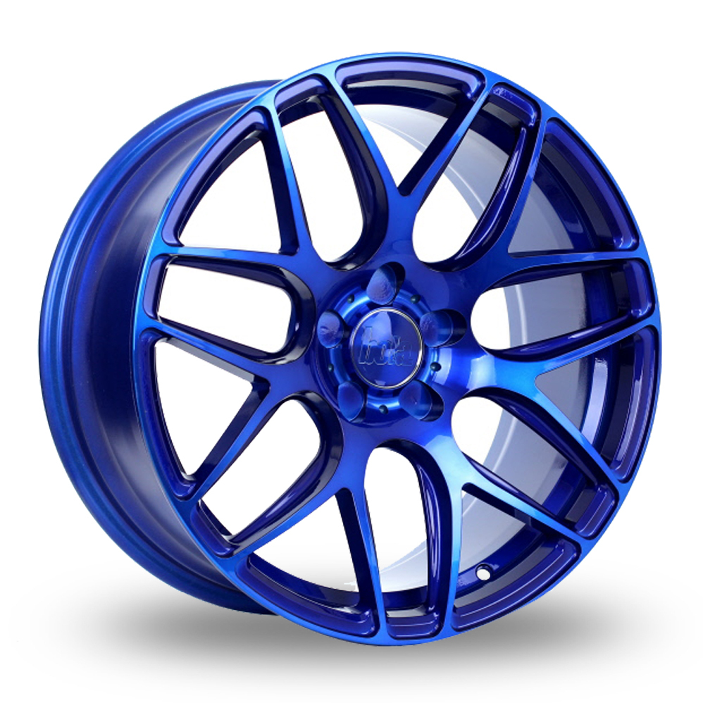 18 Inch Bola B8R Candy Blue Alloy Wheels