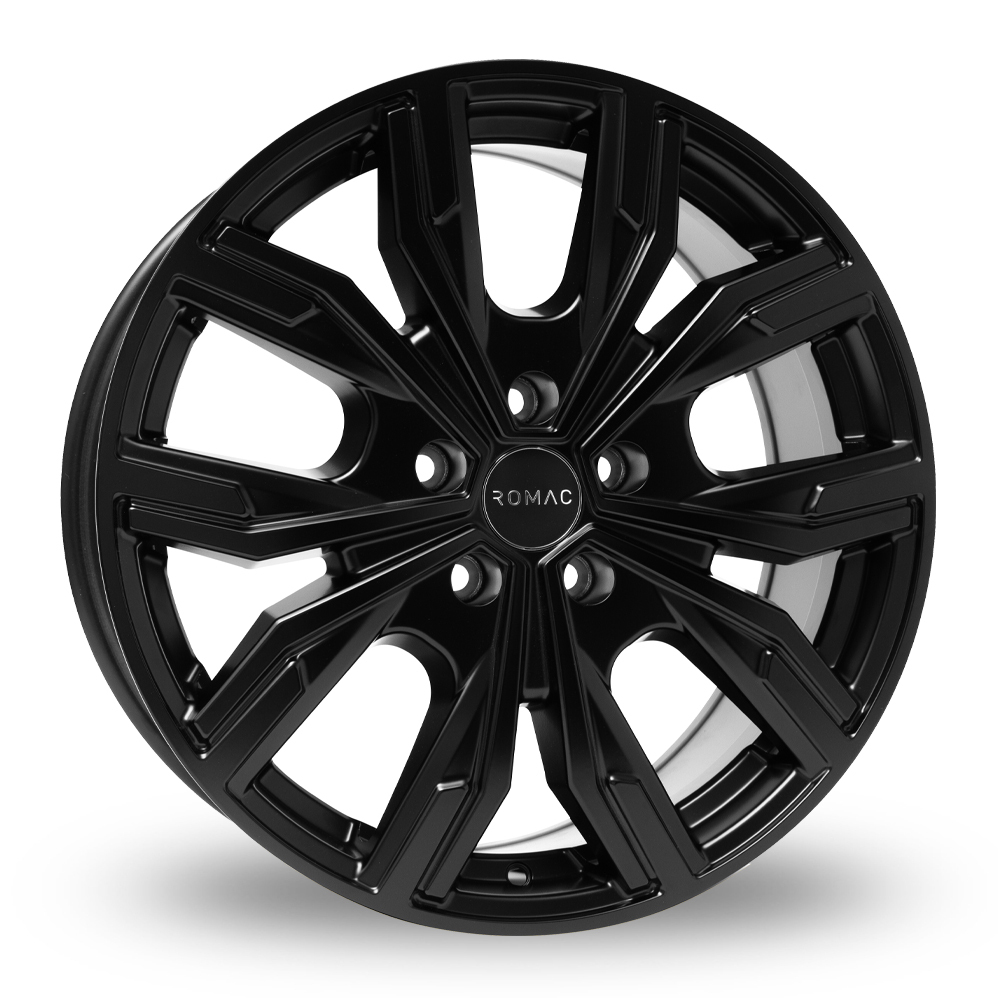 16 Inch Romac Torque Satin Black Alloy Wheels