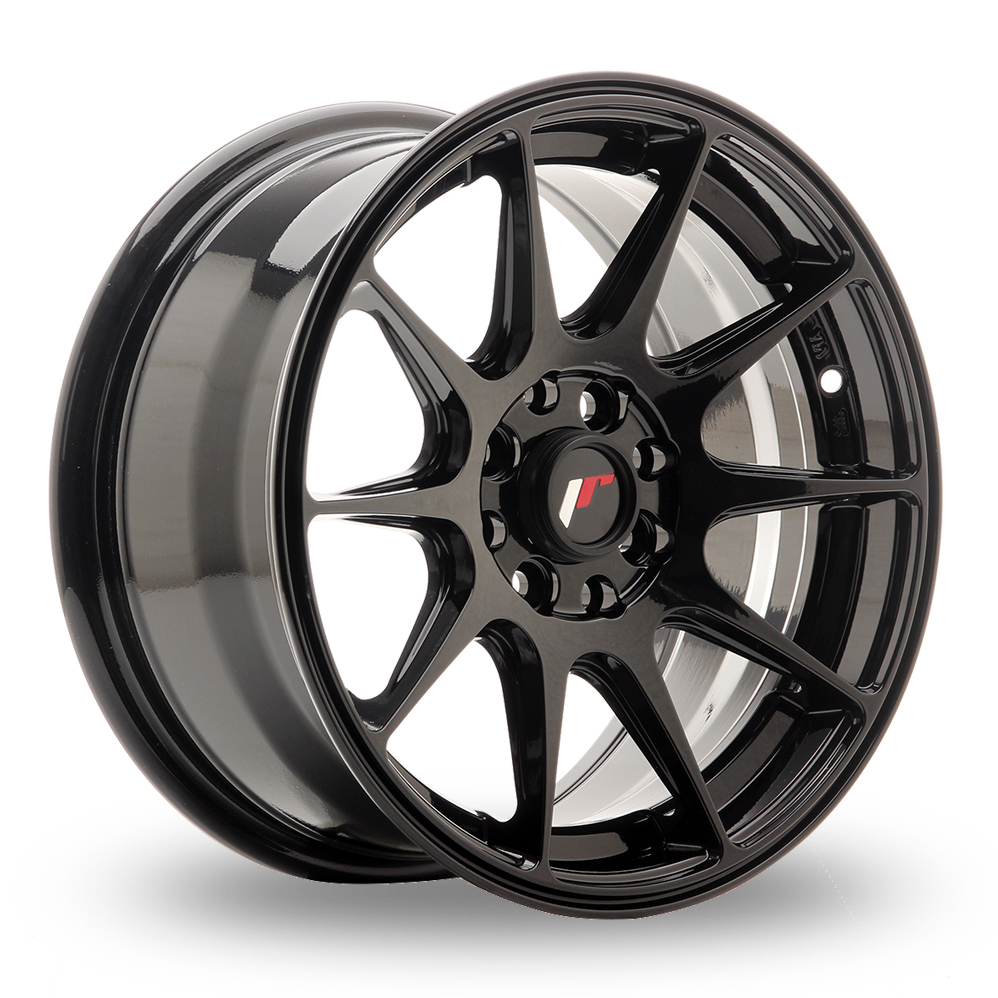 15 Inch Japan Racing JR11 (7x15) Gloss Black Alloy Wheels