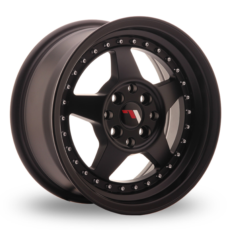 15 Inch Japan Racing JR6 (7x15) Matt Black Alloy Wheels