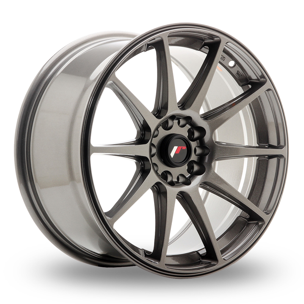 18 Inch Japan Racing JR11 (8.5x18) Hyper Grey Alloy Wheels