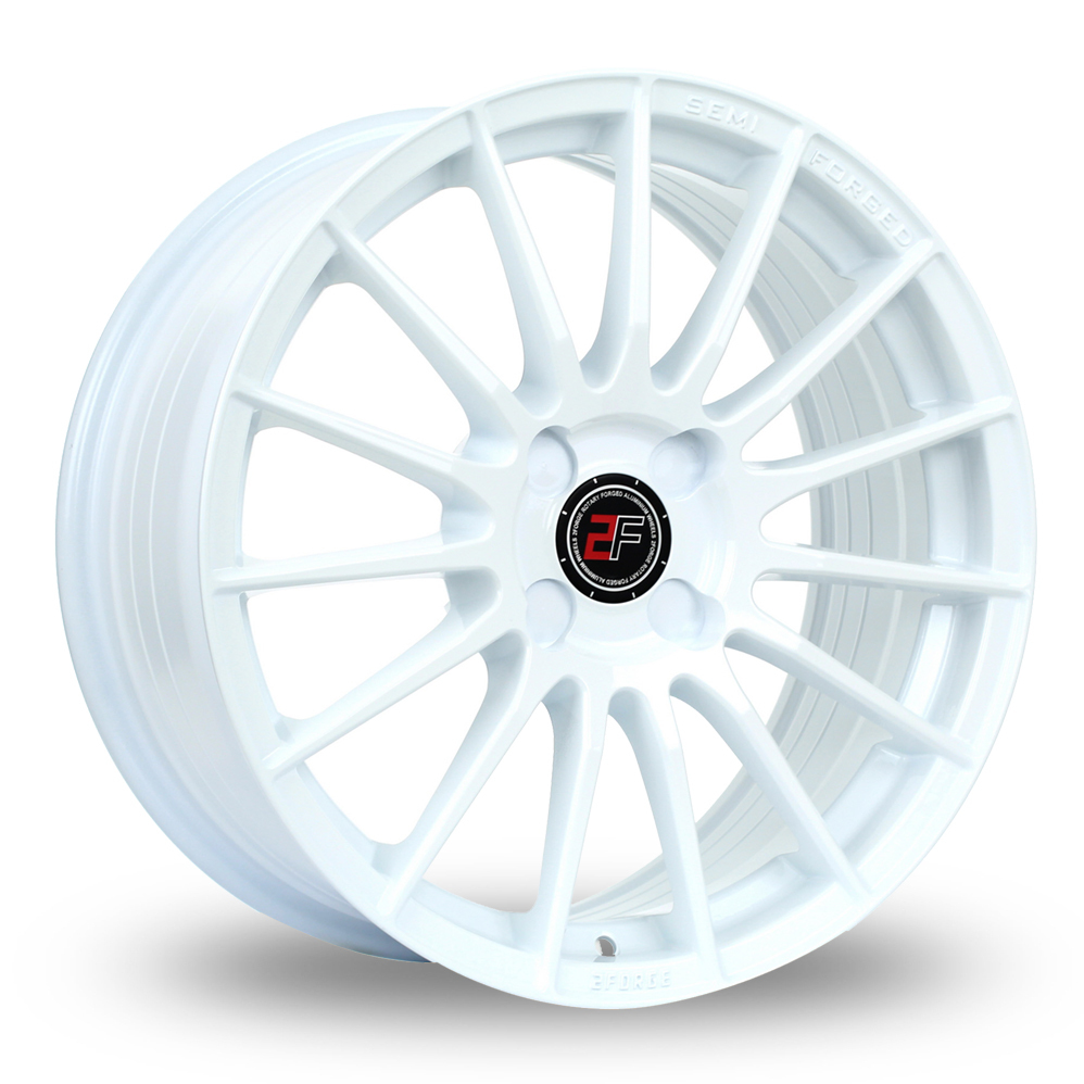 15 Inch 2FORGE ZF1 White Alloy Wheels