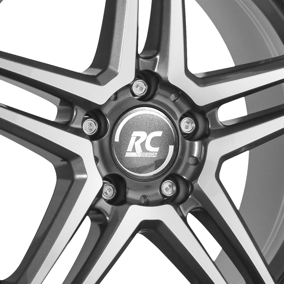 18 Inch RC Design RCD17 Himalaya Matt Grey Polished Alloy Wheels