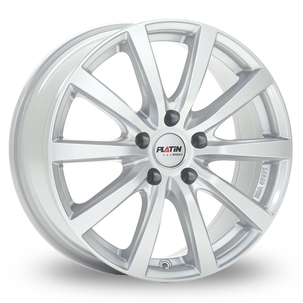 15 Inch Platin P 69 Silver Alloy Wheels