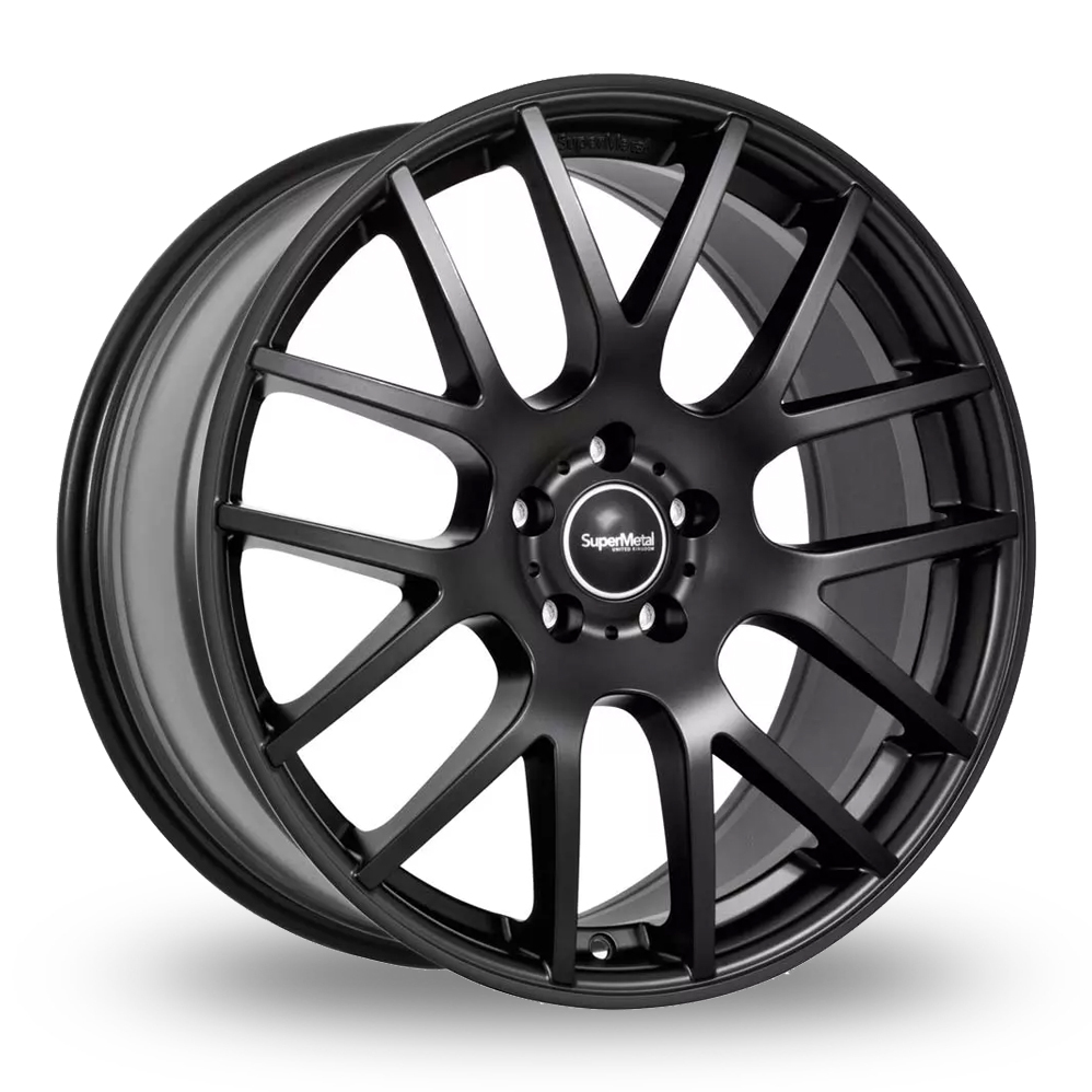 20 Inch SuperMetal Trident Matt Black Alloy Wheels