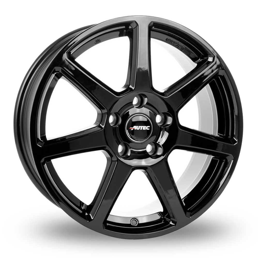 16 Inch Autec Tallin Gloss Black Alloy Wheels