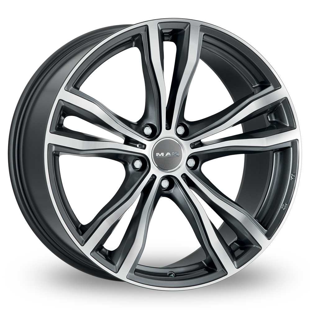 21 Inch MAK X-Mode Gun Metal Mirror Face Alloy Wheels