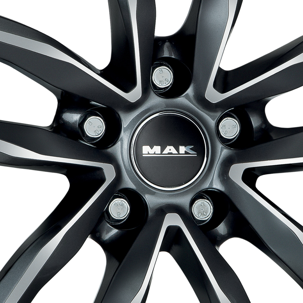 18 Inch MAK Sarthe Gun Metal Mirror Face Alloy Wheels