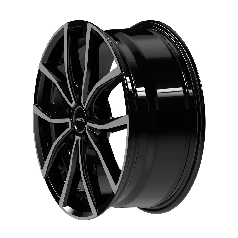 19 Inch Autec Vidron Gloss Black Polished Alloy Wheels