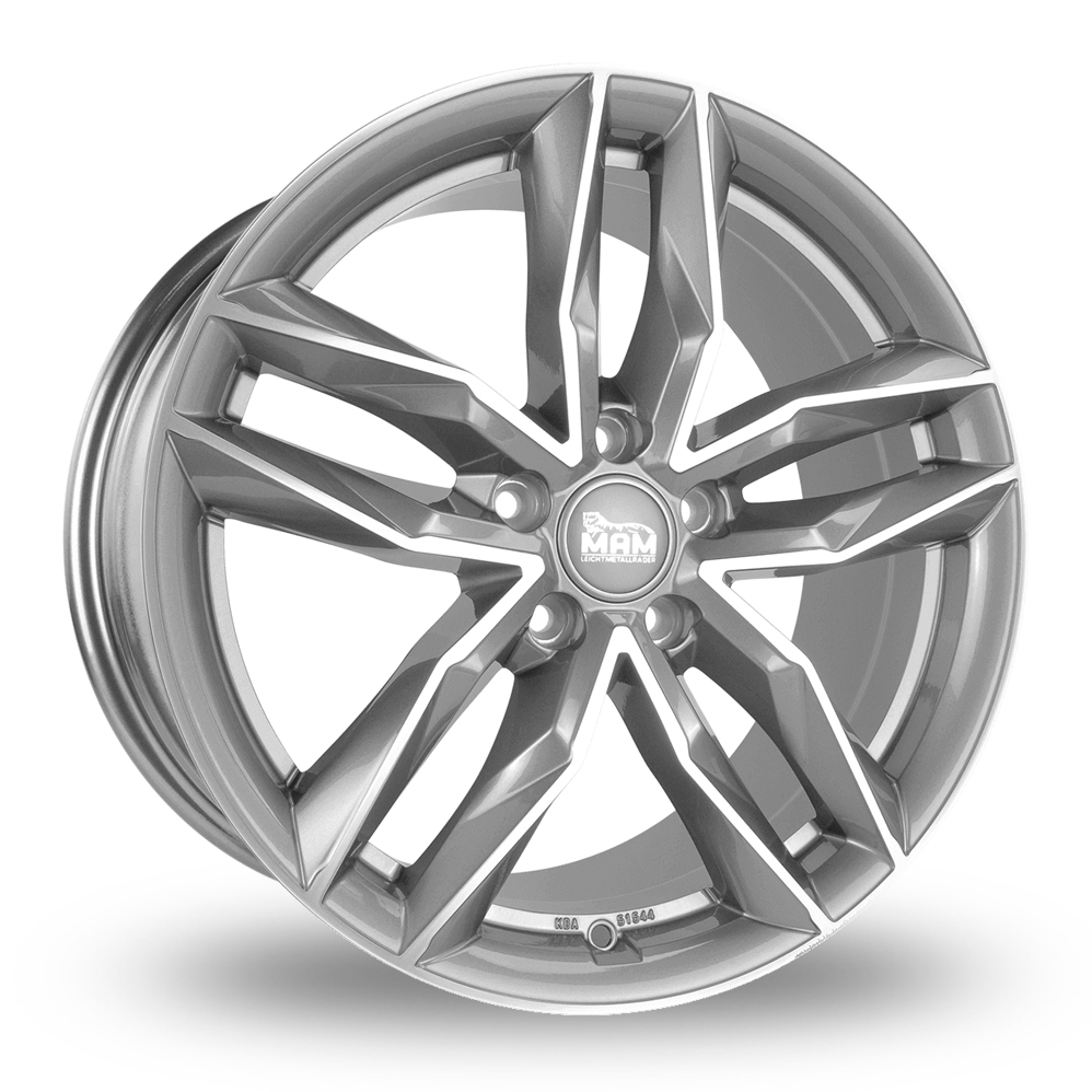 20 Inch MAM RS3 Palladium Front Polished Alloy Wheels