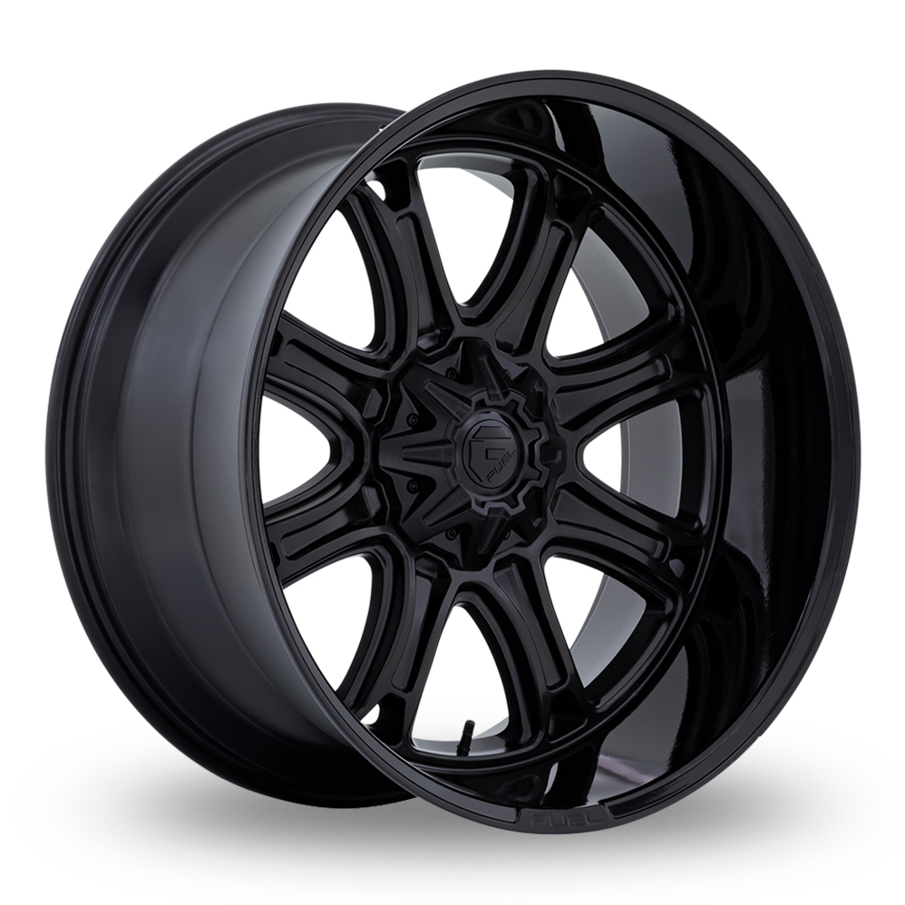 20 Inch Fuel Off-Road Darkstar (Custom Fitment) (USA Warehouse) Matt Black Gloss Black Lip Alloy Wheels