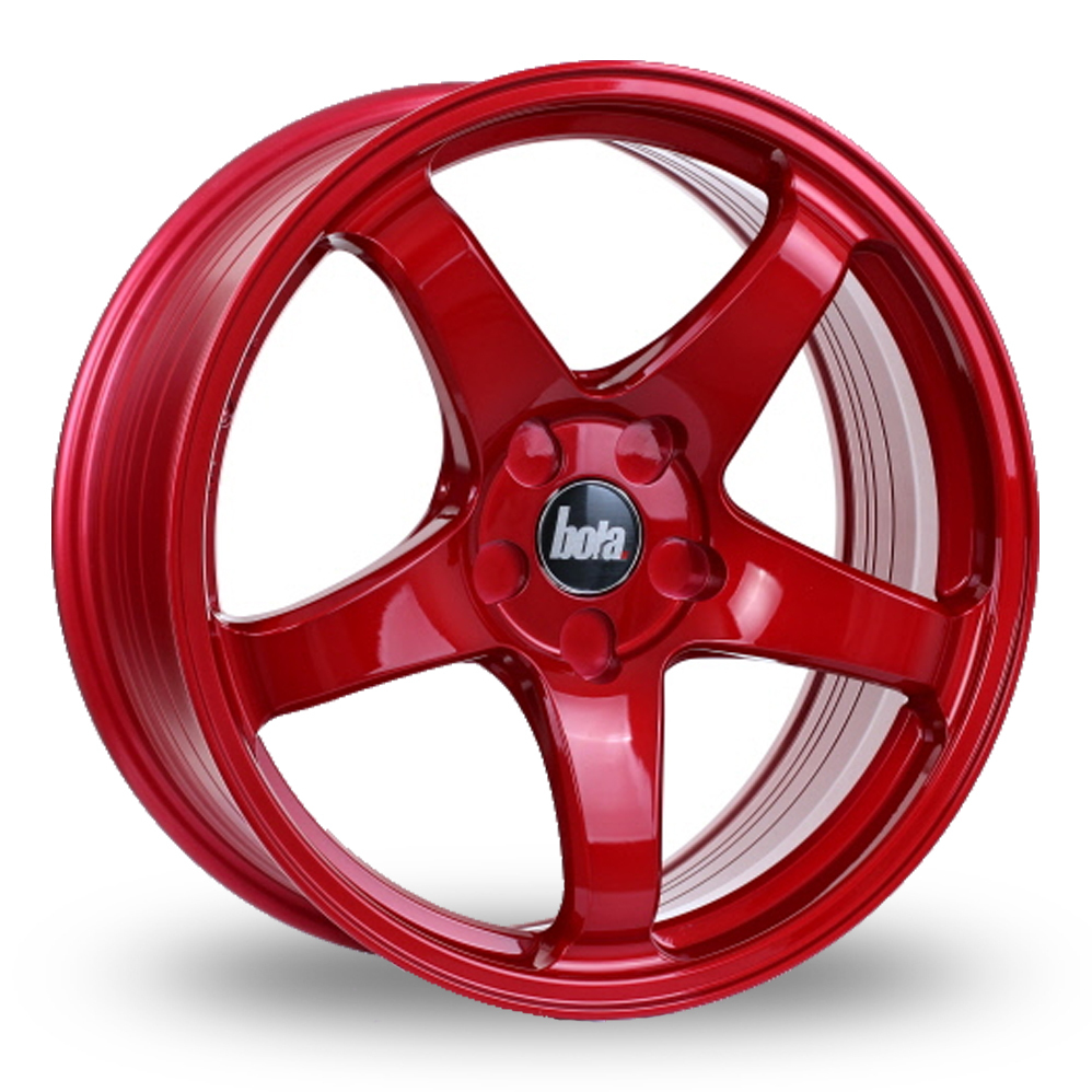 18 Inch Bola B2R Candy Red Alloy Wheels