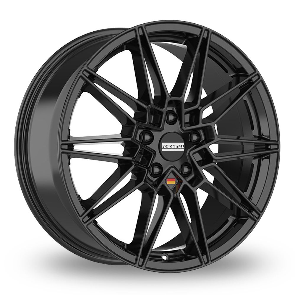 20 Inch Fondmetal Thoe Gloss Black Alloy Wheels