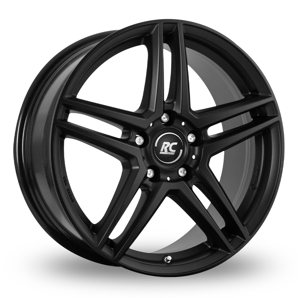 18 Inch RC Design RCD17 Matt Black Alloy Wheels