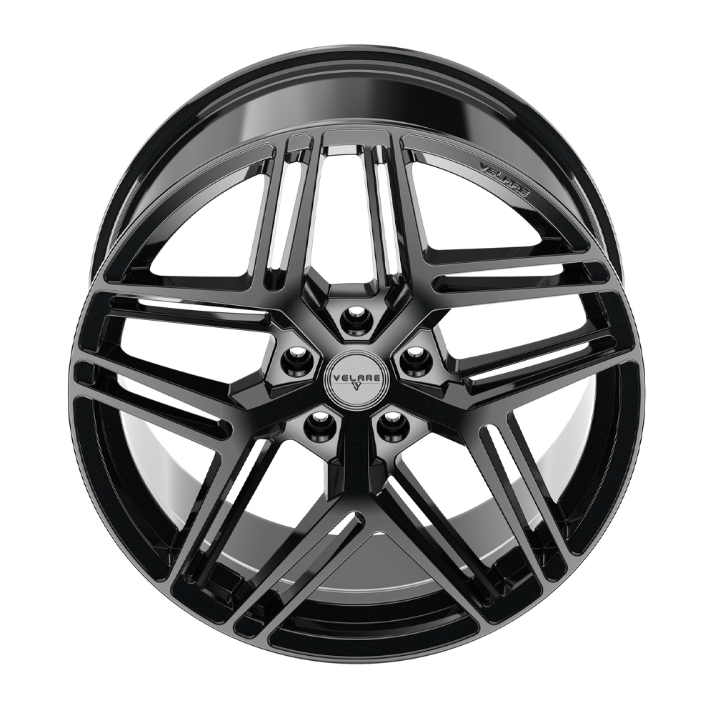 8.5x20 (Front) & 10x20 (Rear) Velare VLR16 Gloss Black Alloy Wheels