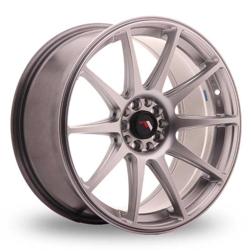 18 Inch Japan Racing JR11 (8.5x18) Hyper Silver Alloy Wheels