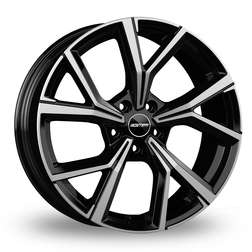 20 Inch GMP Italia Mentor Black Polished Alloy Wheels