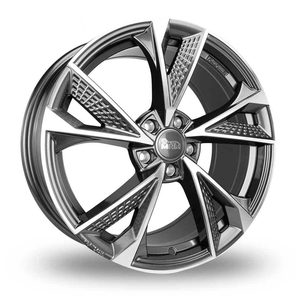 19 Inch MAM RS6 Palladium Front Polished Alloy Wheels