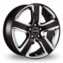 19 Inch Radius R12 Sport Matt Black Alloy Wheels