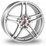 17 Inch Wolfrace Asia-Tec Triad Silver Alloy Wheels