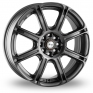 17 Inch Wolfrace Arays Ninja Gun Metal Alloy Wheels