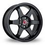 17 Inch Wolfrace Asia-Tec JDM Satin Black Alloy Wheels