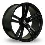 22 Inch Axe EX21 Black Alloy Wheels