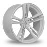 22 Inch Axe EX21 White Polished Alloy Wheels