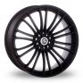 19 Inch AC Wheels Xela Matt Black Alloy Wheels