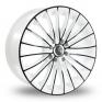 17 Inch AC Wheels Xela White Black Alloy Wheels