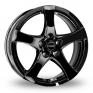 16 Inch Borbet F Black Alloy Wheels