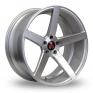 20 Inch Axe EX18 Silver Polished Alloy Wheels