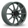 17 Inch Inovit Asuka Racing TR17 Gun Metal Alloy Wheels