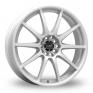 17 Inch Inovit Asuka Racing TR17 White Alloy Wheels