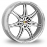 17 Inch Momo Corse Silver Polished Alloy Wheels