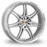 18 Inch Momo Corse Silver Polished Alloy Wheels