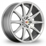 16 Inch Momo Ten-S Silver Polished Alloy Wheels