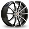 18 Inch Momo Ten-S Black Polished Alloy Wheels