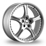 15 Inch Momo FXL ONE Silver Polished Alloy Wheels