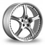 16 Inch Momo FXL ONE Silver Polished Alloy Wheels