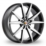 19 Inch Momo V 10 Black Polished Alloy Wheels