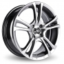 17 Inch Ace 205 Manta Hyper Black Alloy Wheels