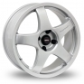 17 Inch Team Dynamics Pro Race 3 Silver Alloy Wheels