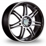 17 Inch Finichi Monza Hyper Silver Polished Alloy Wheels