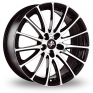 16 Inch Fondmetal 7800 Black Polished Alloy Wheels