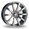 17 Inch Kei Racing Force 10 Hyper Black Alloy Wheels